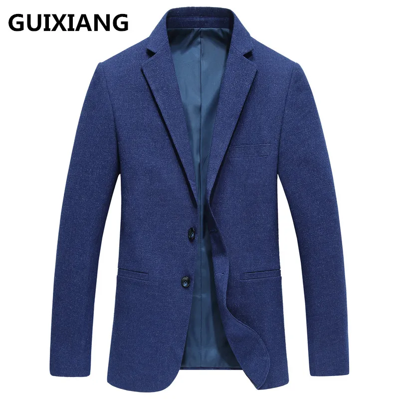 GUIXIANG 2017 Осень Новый стиль Мужские костюмы Повседневный модный Блейзер мужские