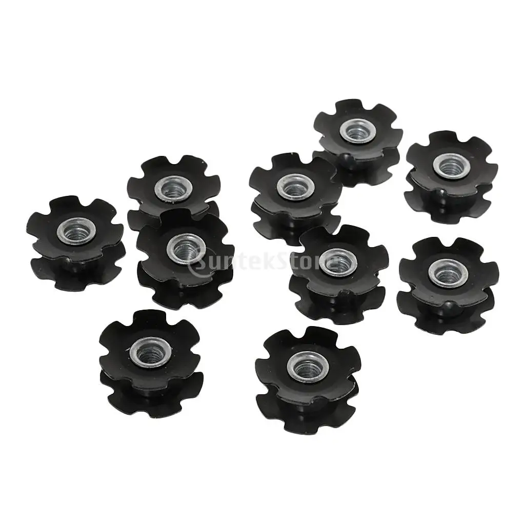 5Pcs Headset Flanged Star Nut Star Washer for 1-1//8/" Threadless Fork Steerers