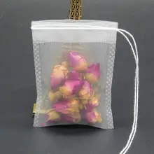 6x8 см чайные пакетики пустые чайные мешки нейлоновый материал с струной заживление уплотнения фильтровальная бумага для травяной листовой чай SN1241