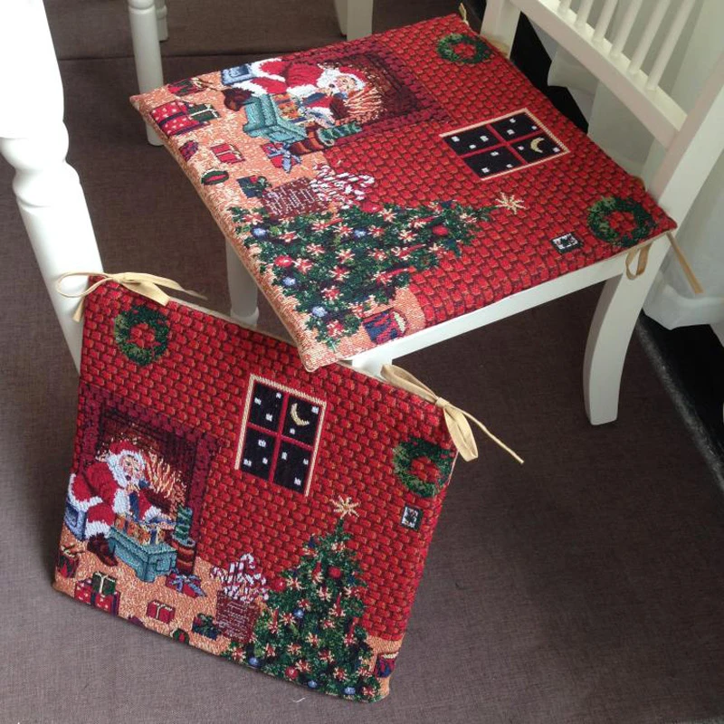 Christmas Dinning Chair Seat Cushion Embroidered Removable And Washable Cushion With Sponge Inside Cafe Room Sofa Cushion Chair Pillow Covers Chair Coverchair Sashes For Weddings Wholesale Aliexpress