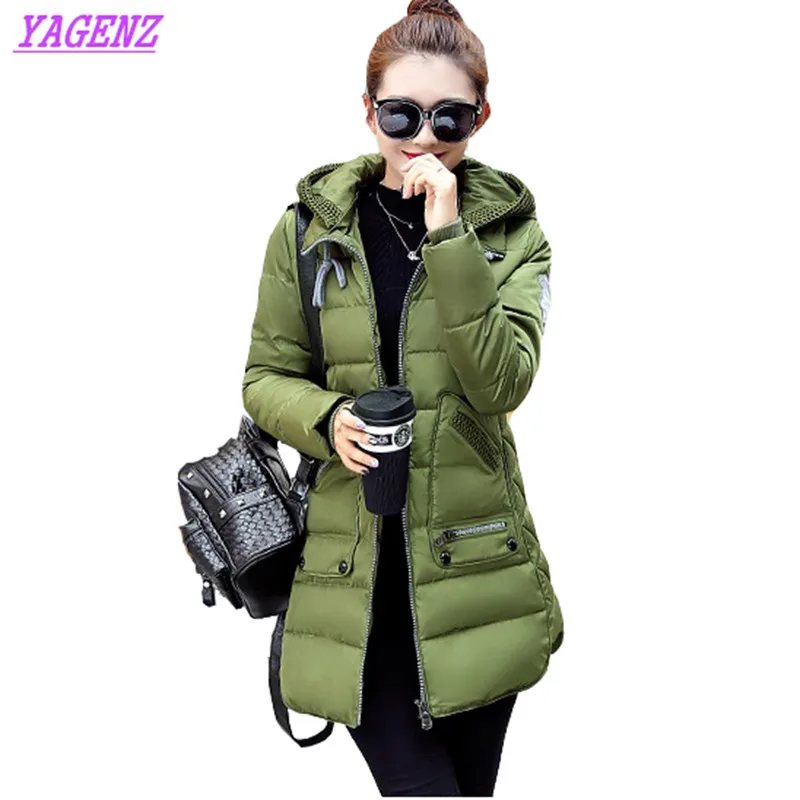 

NEW Large size 7XL Winter warm Women Long Cotton outerwear Fashion Hoodie high quality Young women Slim Down cotton Jacket B200