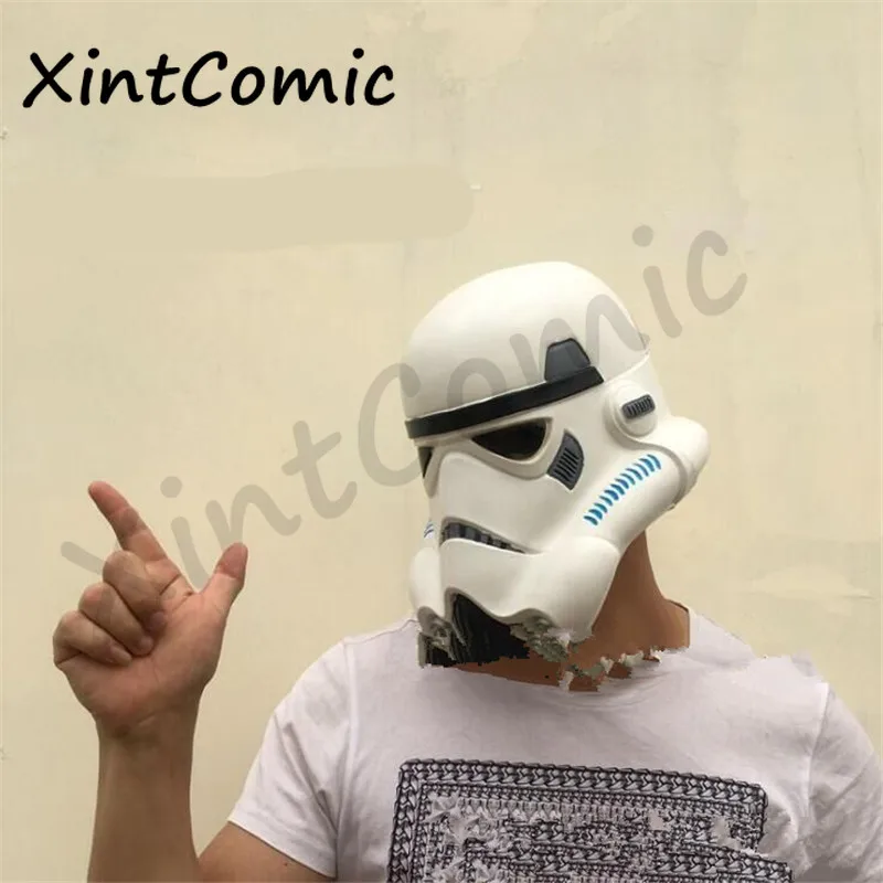 

Star wars Imperial Stormtrooper 501st Legion White Helmet Mask Cosplay props Halloween White Soldiers Latex Masks