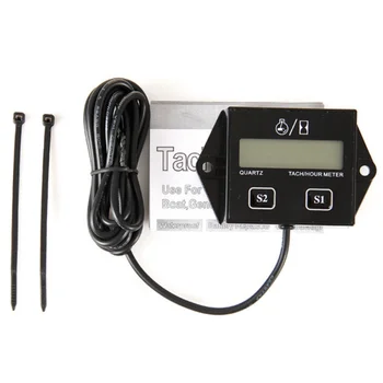 

2019 Digital Engine Tach Hour Meter Tachometer Gauge Inductive Display For Motorcycle Motor Marine chainsaw pit bike Boat