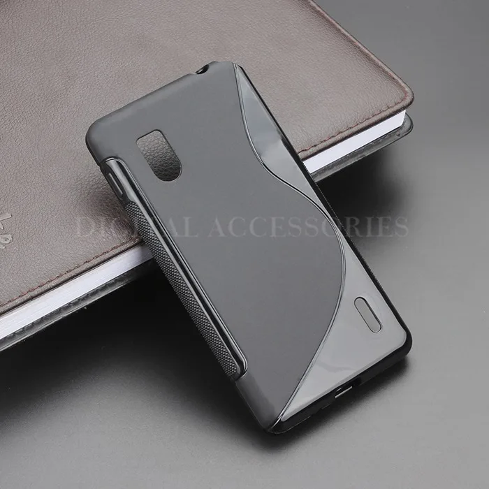 5 Color S-Line Anti Skidding Gel TPU Slim Soft Case Back Cover For LG Optimus G E975 E973 Mobile Phone Rubber Silicone Bag Cases