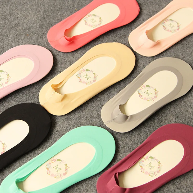 Носки женские нескользящие из силикагеля 5 пар = 10 шт.|slippers online|sock slipperslippers canvas |