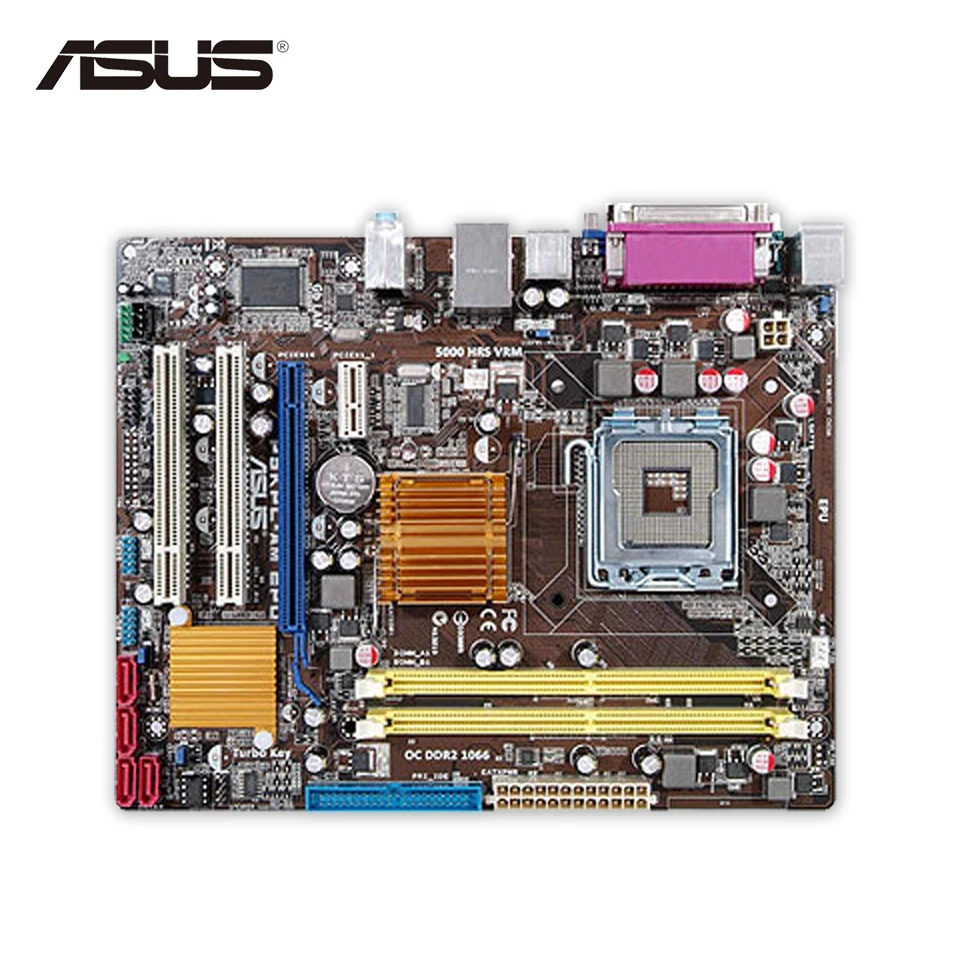 Asus P5KPL-AM EPU Original Used Desktop Motherboard G31 Socket LGA 775 DDR2 4G SATA2 USB2.0 uATX asus ipm31 support ddr2 775 pin integrated motherboard g31 founder haier original machine