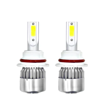 

2X 9004/HB1 Hi/Lo C6 LED Car Headlight Bulb 40W 4000LM 9V-36V IP68 Waterproof 6000K Cold White 200M Light Range 360 Degrees Beam