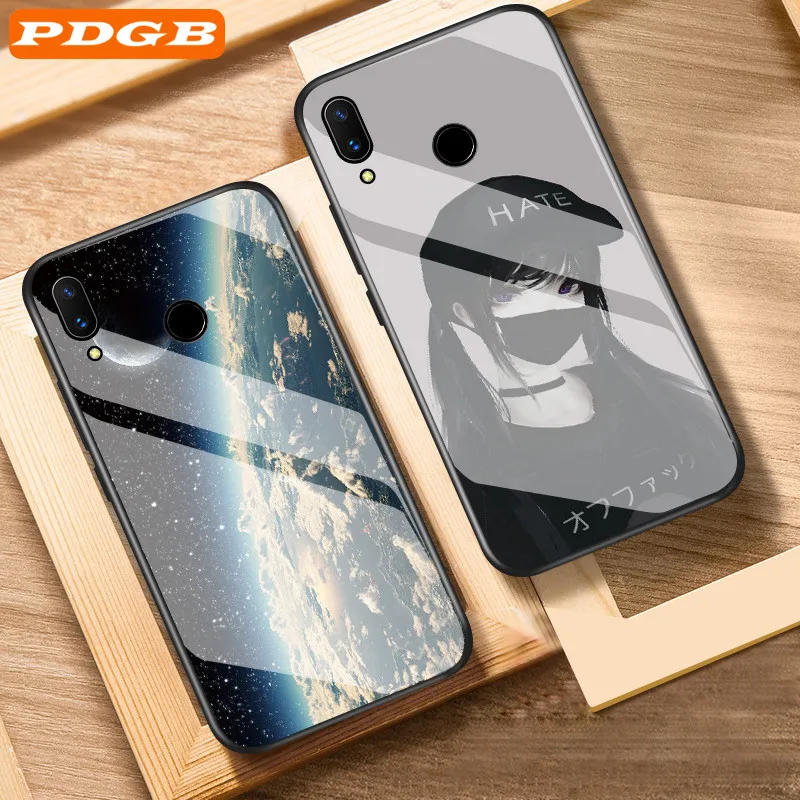 Pdgb закаленное Стекло чехол для huawei Honor 8X 8C 10 Lite Play Коврики 20 Nova 3 3i 3e 4 Y7 Prime 2018 Y9 2019