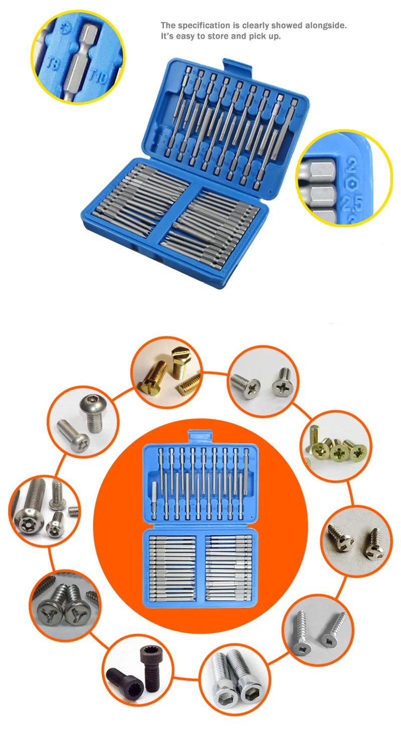 QUK Screwdrive Kit 50 in 1 Multifunction long batch head Tsui electric screwdriver PC Phone Camera Toy Repair Hand Tool Set7
