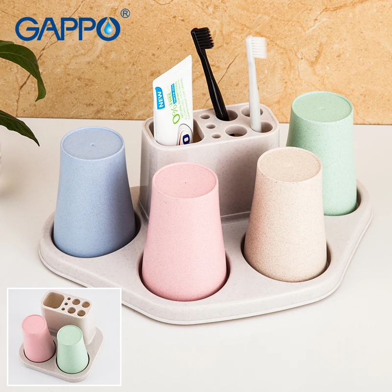 

High Capacity Toothpaste Toothbrush Holder Cup Toothpaste Toothbrush Storage Box Bathroom Brushing Cup Bathroom Tumblers