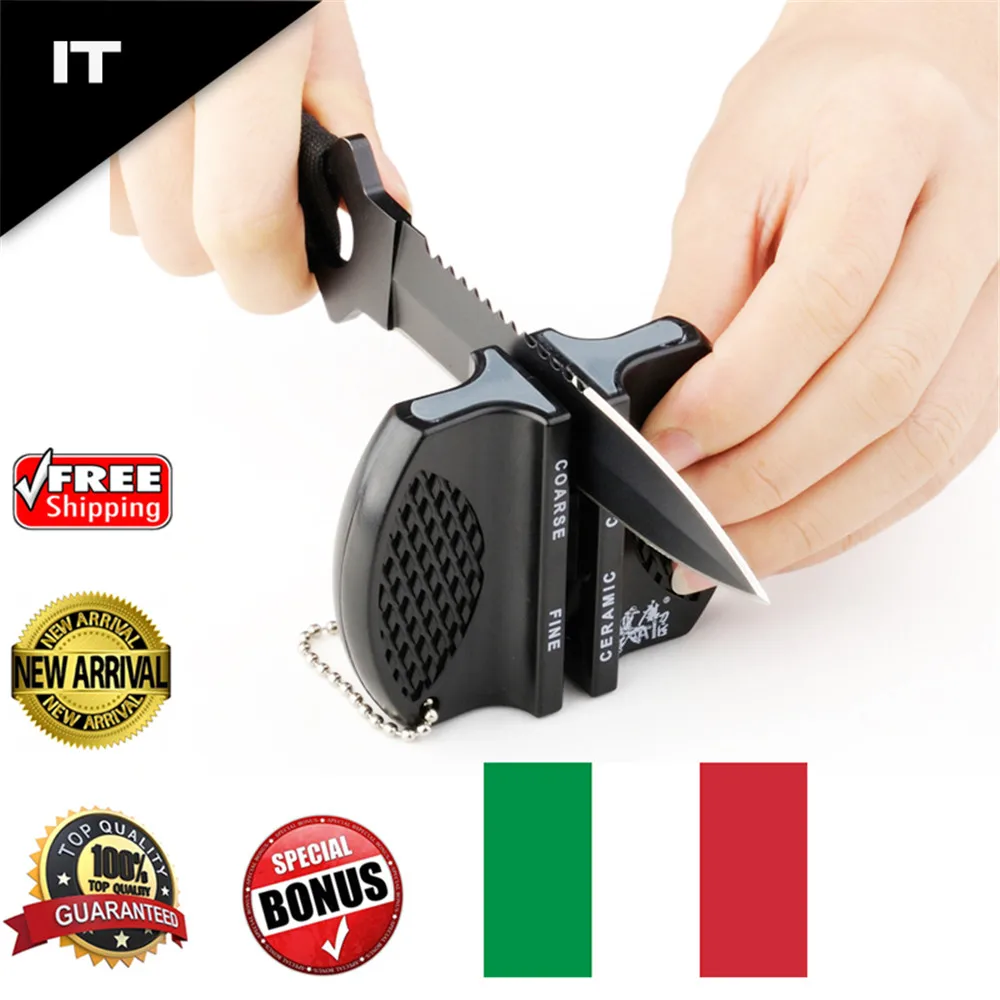 GRINDER New Hot Mini Ceramic Rod Tungsten Steel Camp Pocket Kitchen Knife Sharpener Household Kitchen Sharpening Tools29