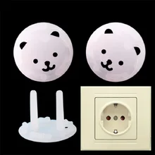 10pcs EU Power Socket Baby Safety Guard Protection Cartoon Bear Anti Electric Shock Plugs Protector Cover Cap Electrical Outlet 10pcs EU Power Socket Baby Safety Guard Protection Cartoon Bear Anti Electric Shock Plugs Protector Cover Cap Electrical Outlet
