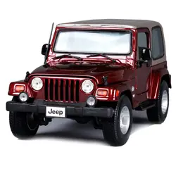 Maisto 1:18 jeep wrangler Сахаре Белый Черный redwine автомобилей diecast внедорожник игрушечных автомобилей модели для мужчин сбора модель автомобиля для