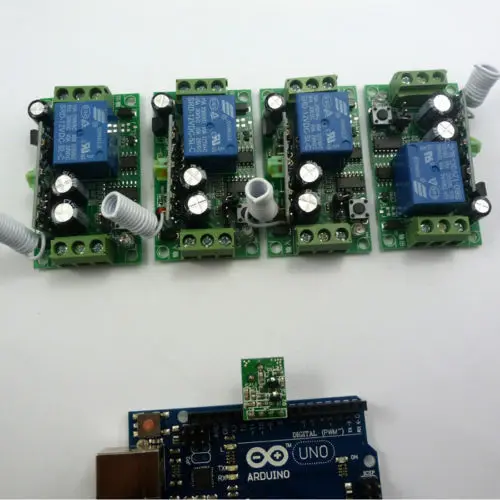 

433MHz 1 Transmitter module & 4 Wireless Relay Controller for Arduino UNO MEGA2560