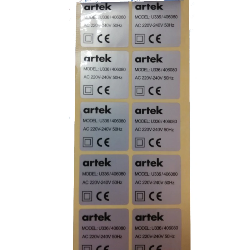 

Waterproof And Sunscreen Solar Panel Sticker High quality customerheat resistant semi silver industry electronic label sticker