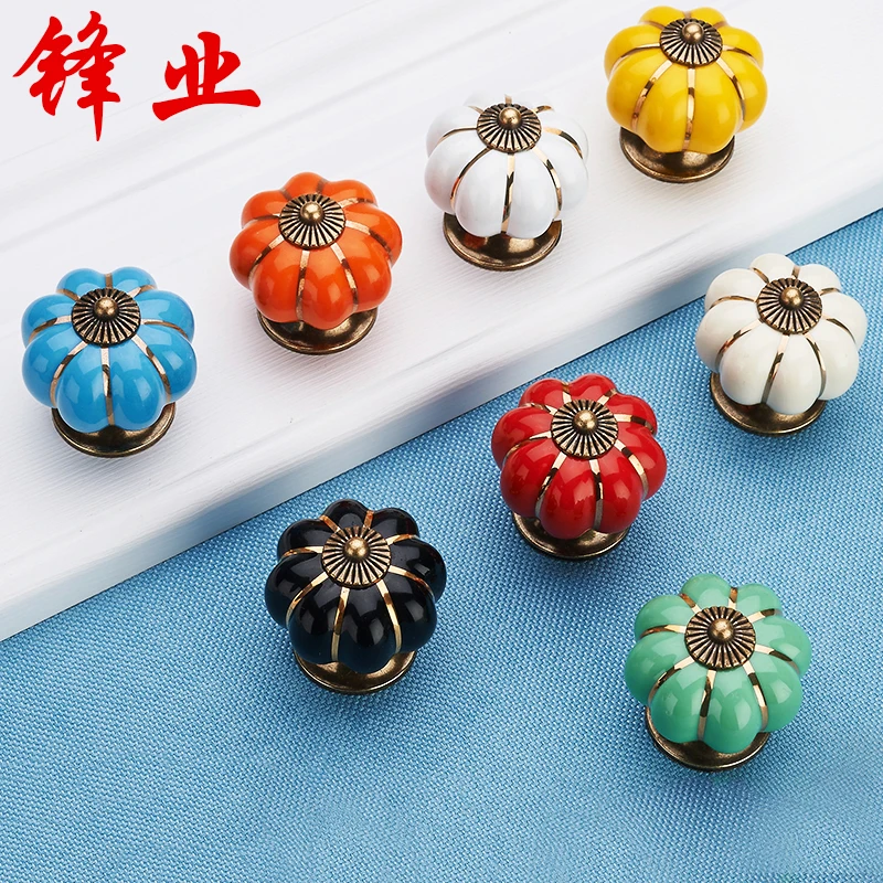 FengYE اليقطين مقابض سيراميك مجلس الوزراء الباب الأثاث درج المطبخ مقابض الأطفال مضمد حذاء مربع سحب مع مسامير Arcadian FengYE اليقطين مقابض سيراميك مجلس الوزراء الباب الأثاث درج المطبخ مقابض الأطفال مضمد حذاء مربع سحب مع مسامير Arcadian