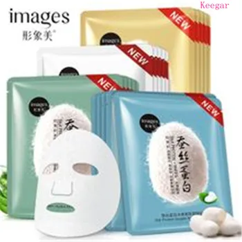 

Inages 10Pcs Silk Protein Tender Skin Stick Face Mask Deep Hydrating Oil-control Contractive Pore Skin Care Products Massage