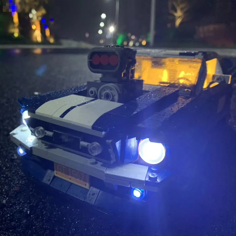 Led Light kit (only light included ) for Legoings 10265 Fords Mustang Compatible with 21047 Toys (not include car bricks set)