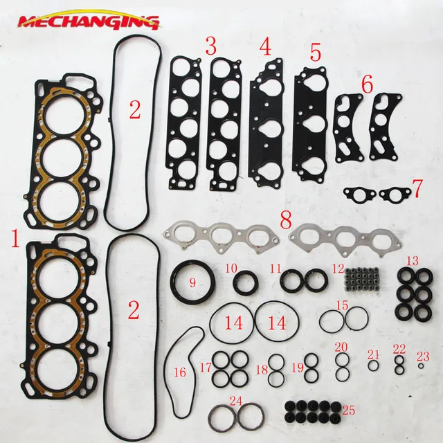 

FOR HONDA ACCORD VI Coupe 3.0 J30A1 Engine Parts Gasket Engine Full Set Engine Gasket Engine Rebuilding Kits Ajusa 50181000