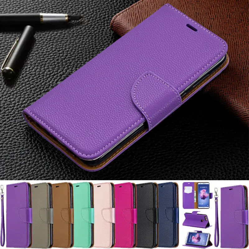 

For Huawei P Smart Case Luxury Flip PU Leather Phone Wallet Cover For Huawei PSmart Case Magnetic Cover Card Slot Stand Case