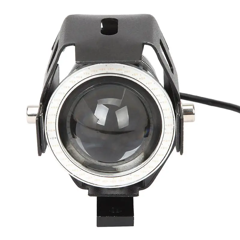

2x Black Aluminum Motorcycle Headlight Cree Chips LED Driving Fog Spot Motorbike Light 3 Lighting Modes For Yamaha Suzuki