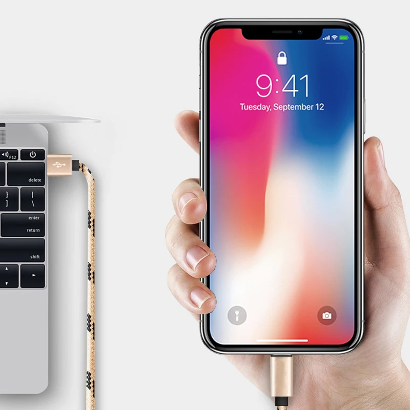 1, 2, 3 м USB кабель для передачи данных, зарядное устройство для iphone Xs max Xr X 8, 7, 6 plus, 6s, 5 s plus, ipad mini, быстрая зарядка мобильного телефона