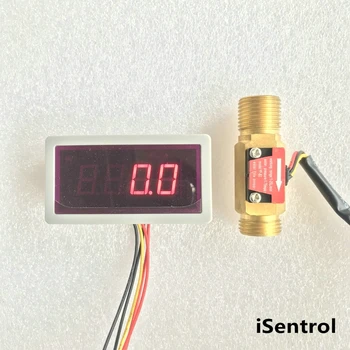 

US208MT +YF-B3 1-25L/min flow sensor Flow Meter Totalizer and Alarmer Flow Rate Display for water Flow Sensor