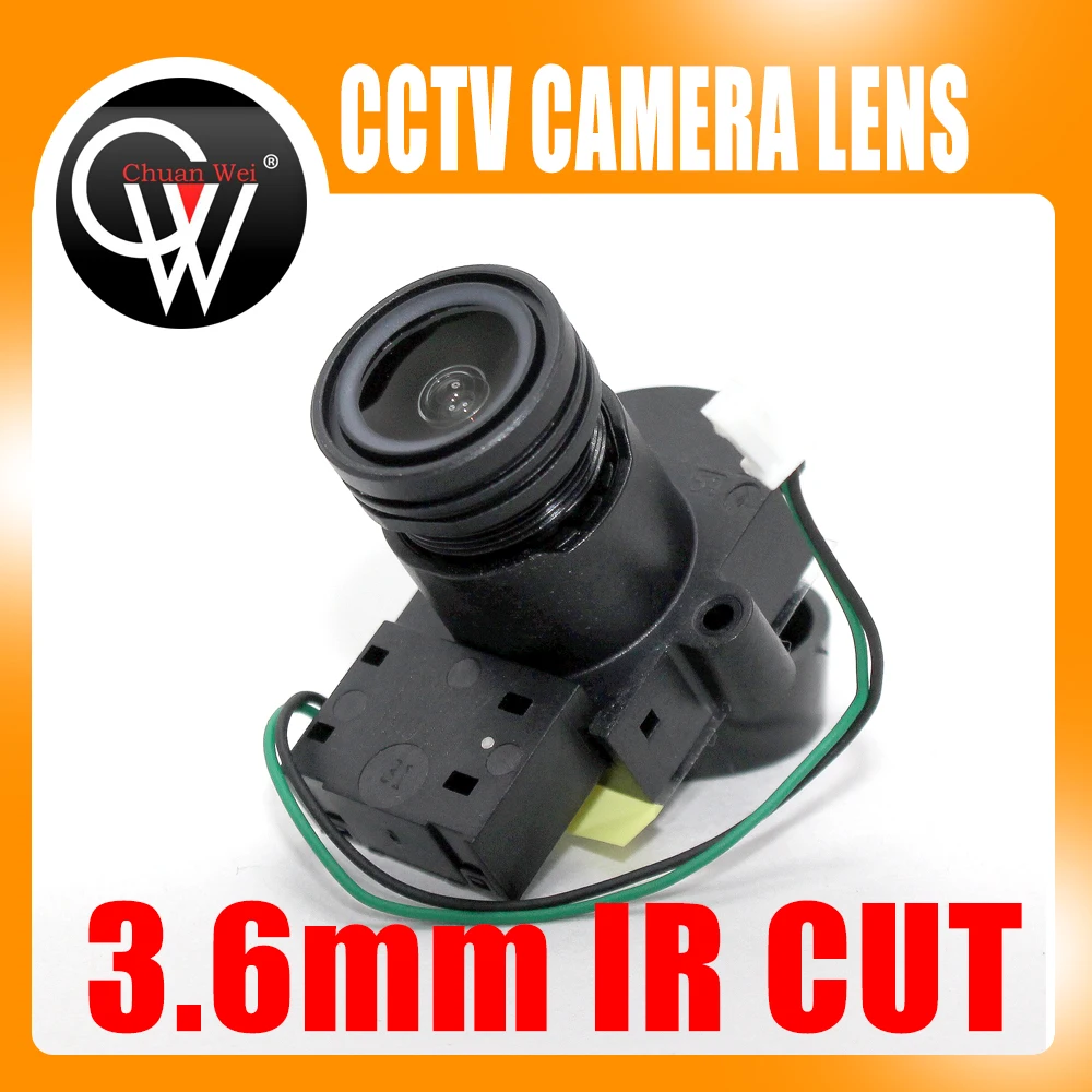 10pcs 2mp 3.6mm lens F2.0 90 Degrees Wide Angle CCTV IR Fixed Board Lens M12 IR CUT Mount Holder Support for CCTV IP Camera lens