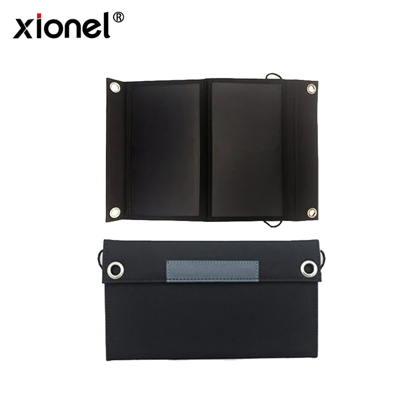 

Xionel Solar Charger 15W Solar Panel with USB Port Waterproof Foldable Portable Solar Power Charger for SmartPhone Outdoor