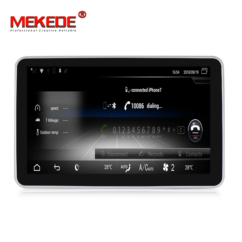 Discount MEKEDE 3G RAM 32G ROM Android 7.1 4G LTE car multimedia player for Mercedes Benz GL Calss X166 2012-2015 GPS Navigation radio 3