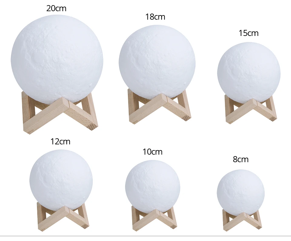 3D Print Moon Lamp (10h)