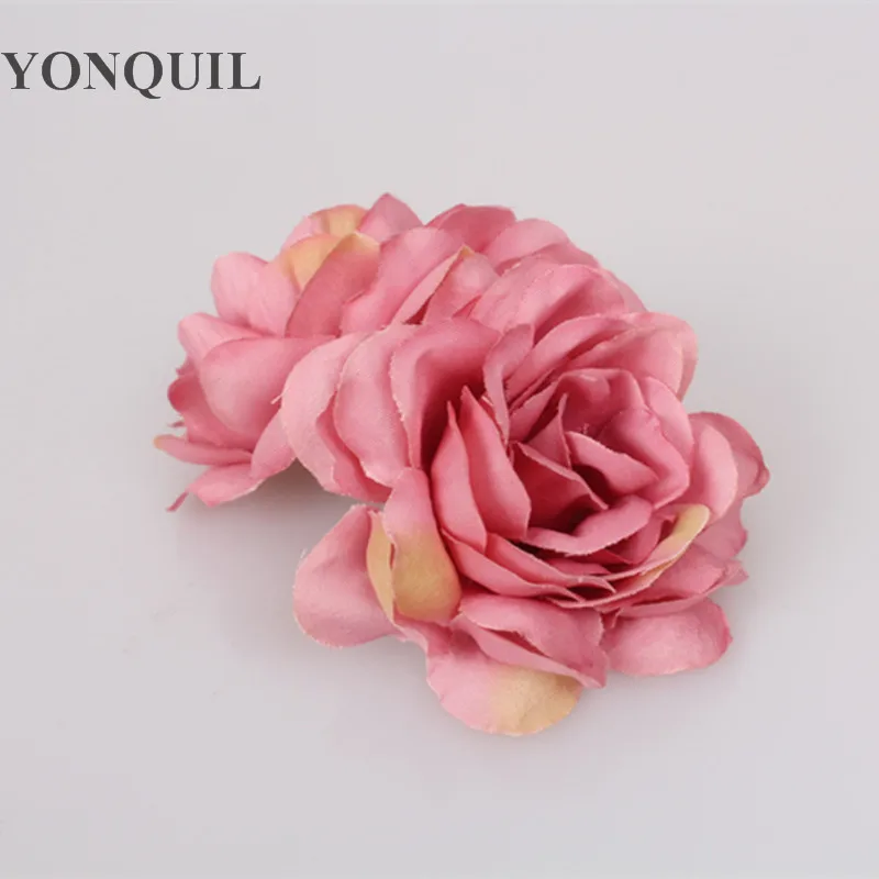 New Multi colors 12CM sunflower Blooming Fabric Flower Brooch Hair Clip Boutique silk flower DIY Hair Accessories hats decor