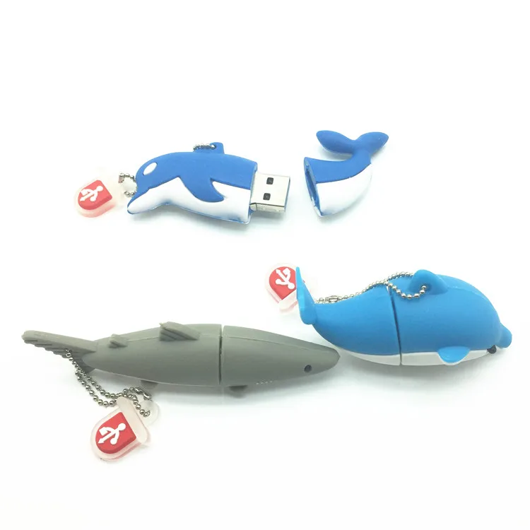 USB флеш-накопитель в виде животного акулы рыбы 4/8/16/32/64 ГБ | Компьютеры и офис