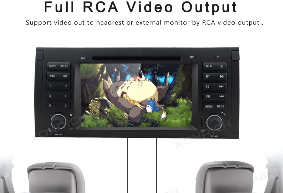 Flash Deal Xonrich AutoRadio 1 Din Android 8.1 Car DVD Player For BMW E39 BMW X5 E53 M5 2002-2007 GPS Navigation Head Unit Audio Wifi DAB+ 10