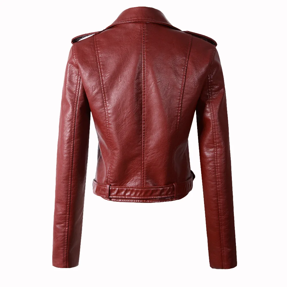 Fitaylor 2018 Spring Autumn Bomber Motorcycle Leather Jacket Women Slim Short Coat Black Pink Moto & Biker Pu Jackets Female Fitaylor 2018 Spring Autumn Bomber Motorcycle Leather Jacket Women Slim Short Coat Black Pink Moto & Biker Pu Jackets Female