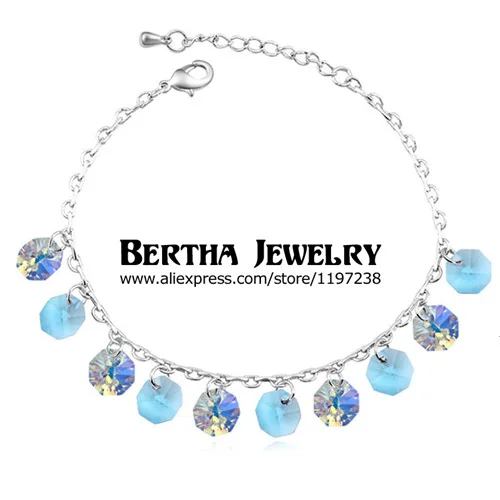 

New arrive Bracelets For Women Girlfriend Crystals from Swarovski Chain Charm Bracelet & Bangle Fashion Jewelry