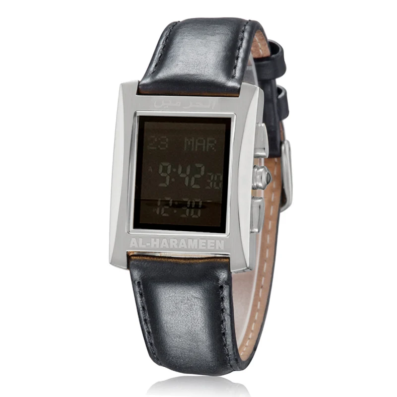 Muslim Watch with Adhan Time black screen Hijri
