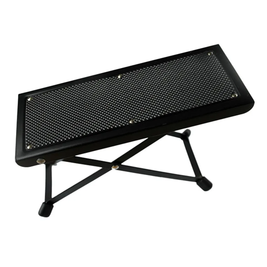 Height Adjustable Slip Resistant Acoustic Electric Guitar Feet Pedal Footstool Musical