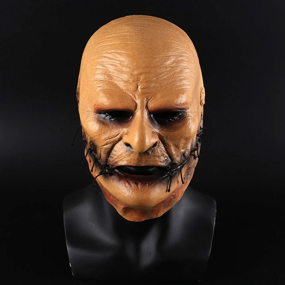 

Slipknot Corey Taylor Cosplay Mask Full Face Latex Yellow Adult Unisex Party Halloween Costume Accesory Props Fancy Dress Ball