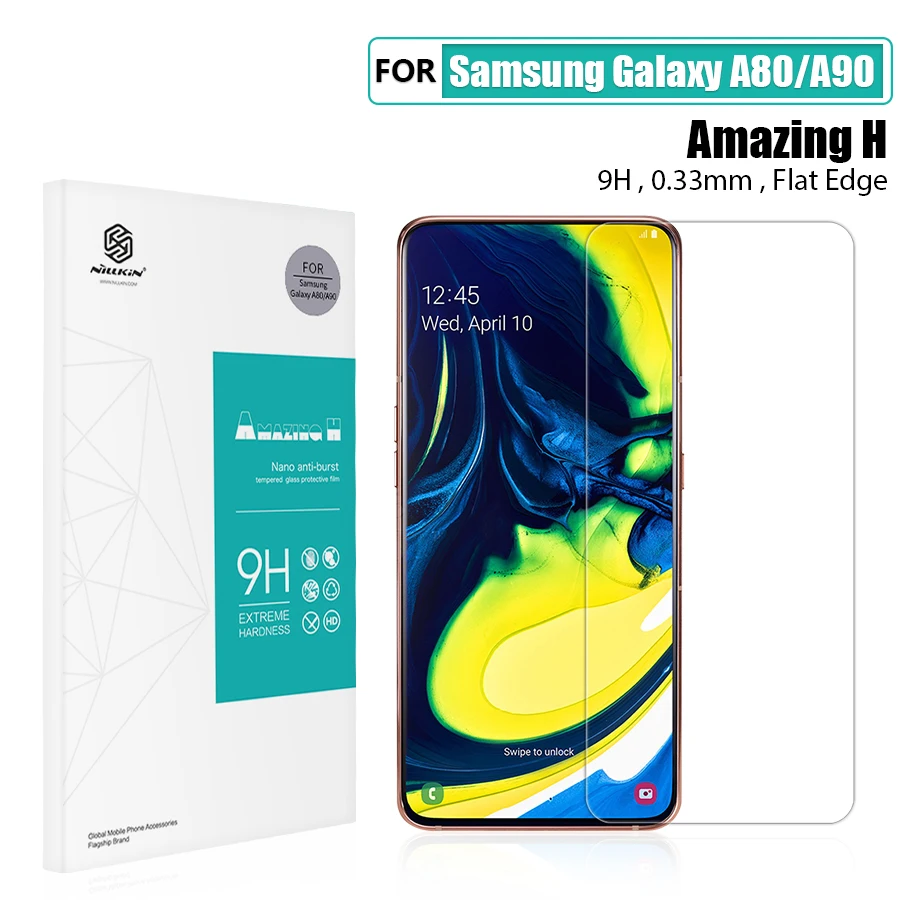 Защитное стекло для экрана NILLKIN Amazing H/H+ PRO 9H для samsung galaxy a80 версия