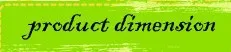 product dimension