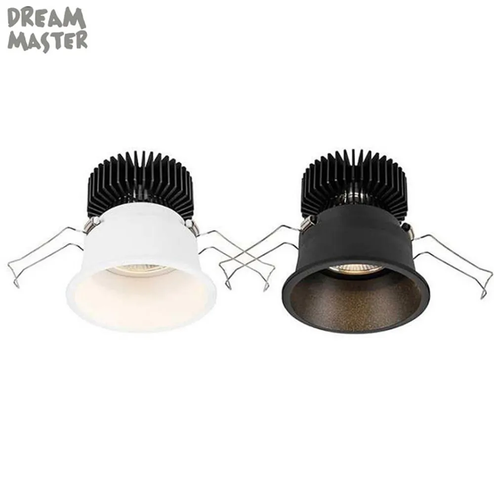 

High Quality 9W LED Downlight black white cob LED Spot light LED Ceiling Ceiling Recessed Grid Downlight art design panel lamp