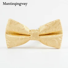 Mantieqingway для мужчин цветочный галстук-бабочка с принтом галстук модный галстук для мужчин жаккардовые галстуки-бабочки для жениха свадебные бизнес бант