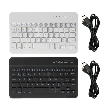 

Wireless Bluetooth Keyboard for Phone Tablet iPad iPhone IOS Android Windows Mini Portable Aluminium Russian teclado PC Gamer