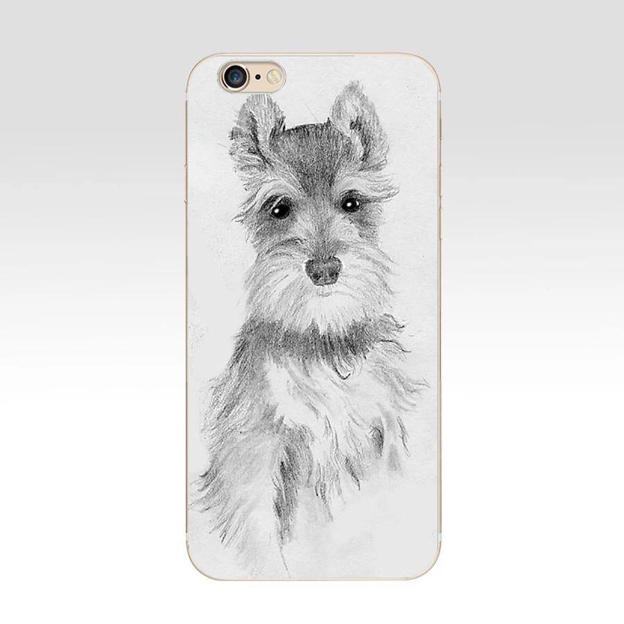 85 ZX миниатюрный Schnauzer чехлы для телефонов Iphone 7 6 6S 8 Plus чехол чехлы|Бамперы| |