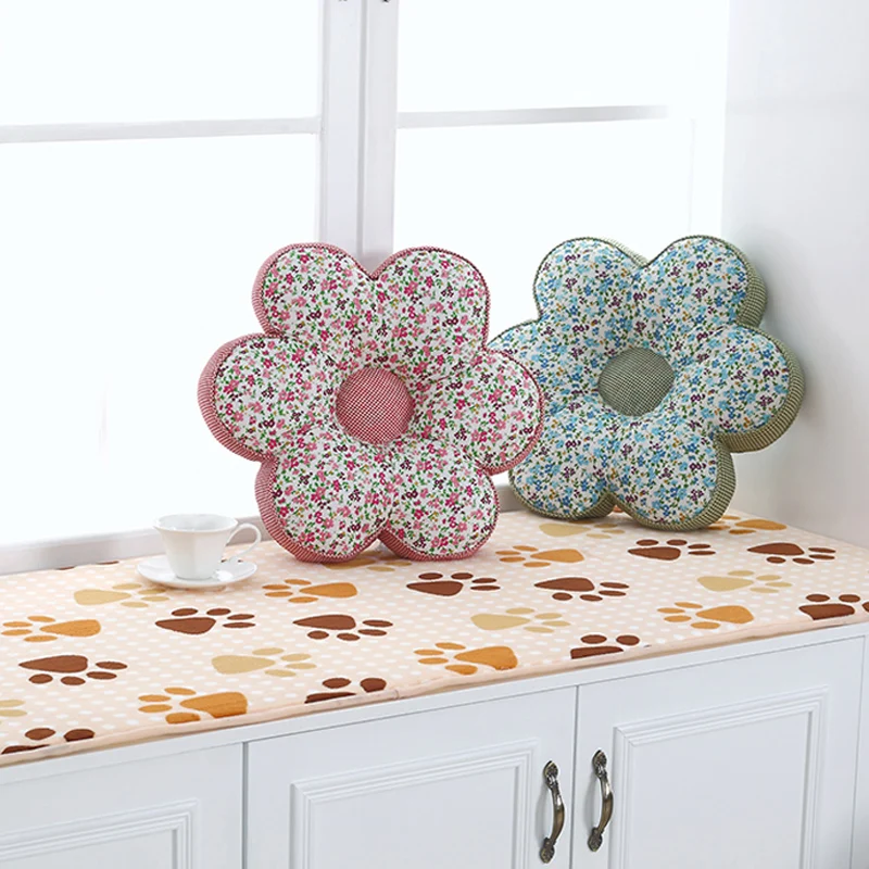 cheap 40CM Flower Thick Sofa Throw Pillow Cute Soft Pillow Chair Home Decor Sitting Pillow Floor Cushion Sitting Mattress Pad Seat