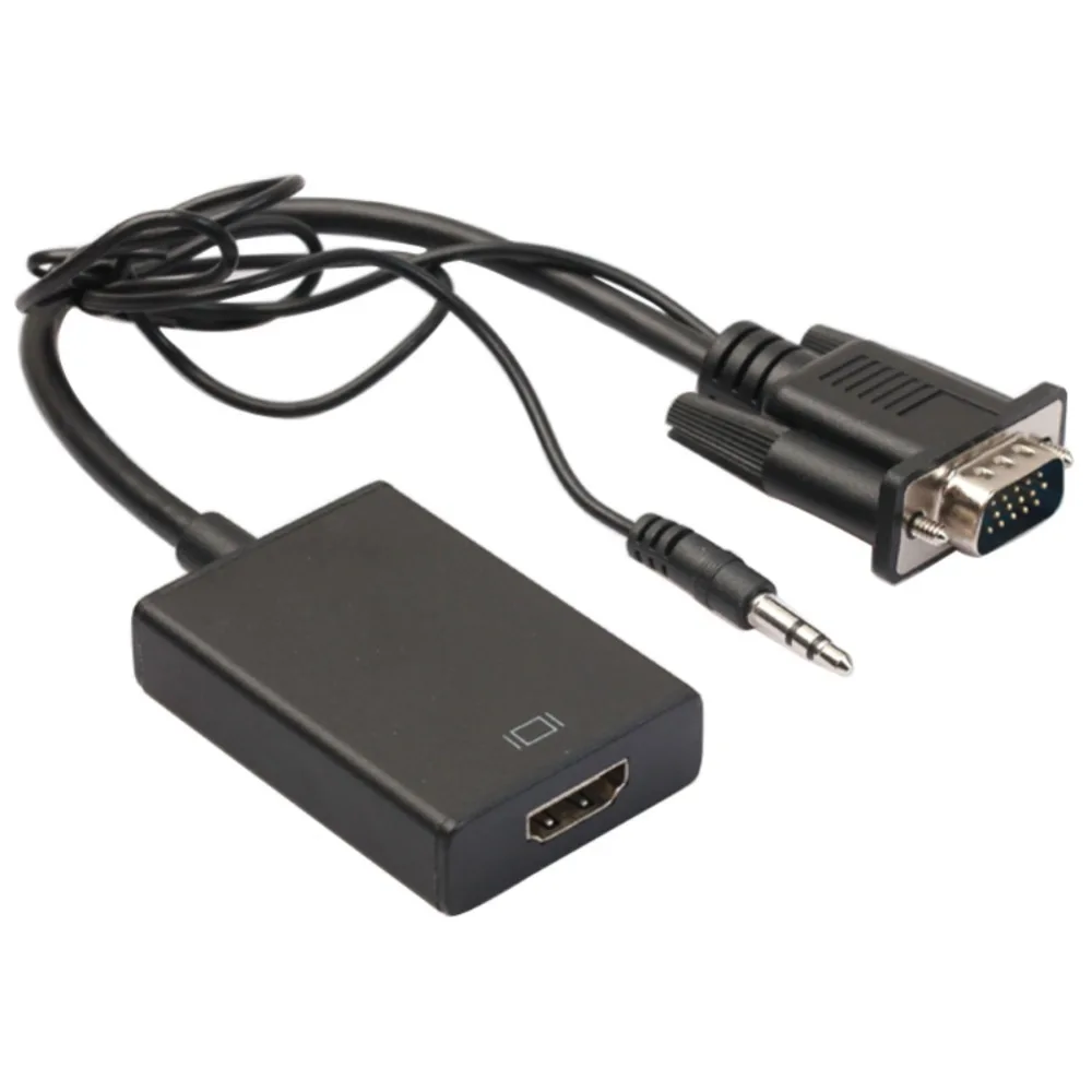 Адаптер EDAL VGA HDMI аудиоразъем 3 5 мм поддержка 1080P USB кабель питания конвертер для