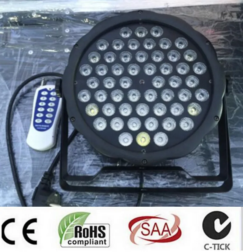 

Wireless remote control 54x3W RGBW MINI LED Flat Par Wash Light For Event,Disco Party DJ