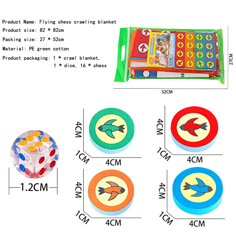 Родитель-ребенок интерактивные Летающие шахматы большой полёт шахматный ковер ползающий коврик игровой коврик игрушки