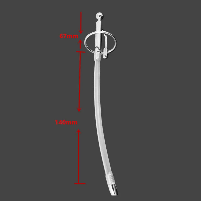 Urethral Sound Penis Plug Probe Catheter Prince Wand Male Hands Free Masturbator Ball Stretcher Sex Toy for Man